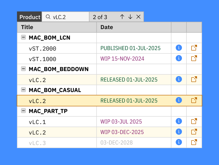 Screenshot of work
